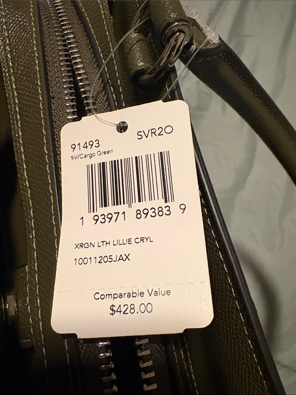 Coach Olive-Tone Pebbled Leather Dome Satchel - Picture 8 of 8